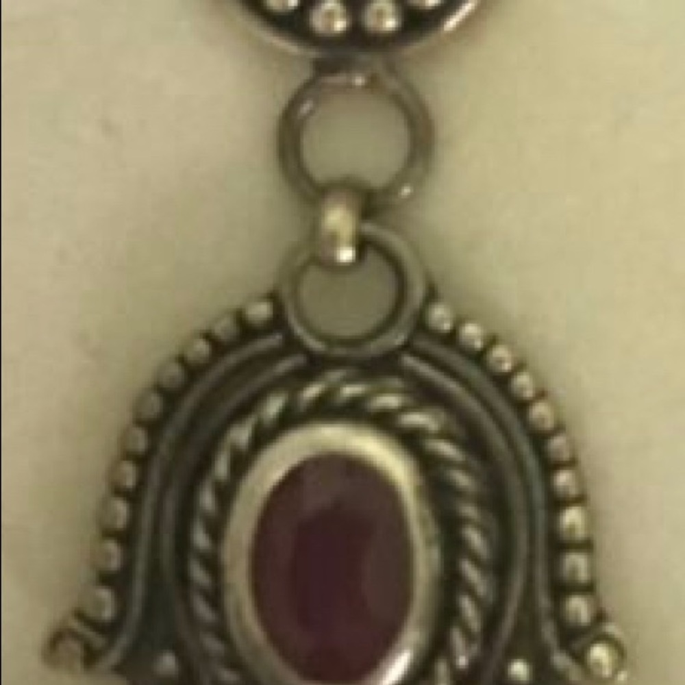 Ruby Earrings - Picture 2 of 3
